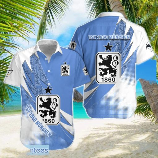 1860 Munich Team Logo 3D Hawaiian Shirt For Fans