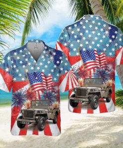 1942 Willys MB Jeep, 4th Of July Hawaiian Shirt