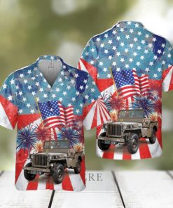 1942 Willys MB Jeep, 4th Of July Hawaiian Shirt