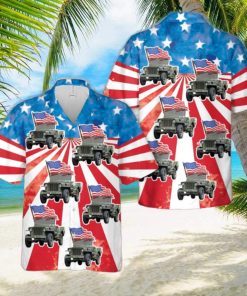 1944 Willys MB Jeep MRP, 4th Of July Hawaiian Shirt