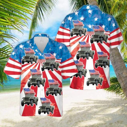 1944 Willys MB Jeep MRP, 4th Of July Hawaiian Shirt