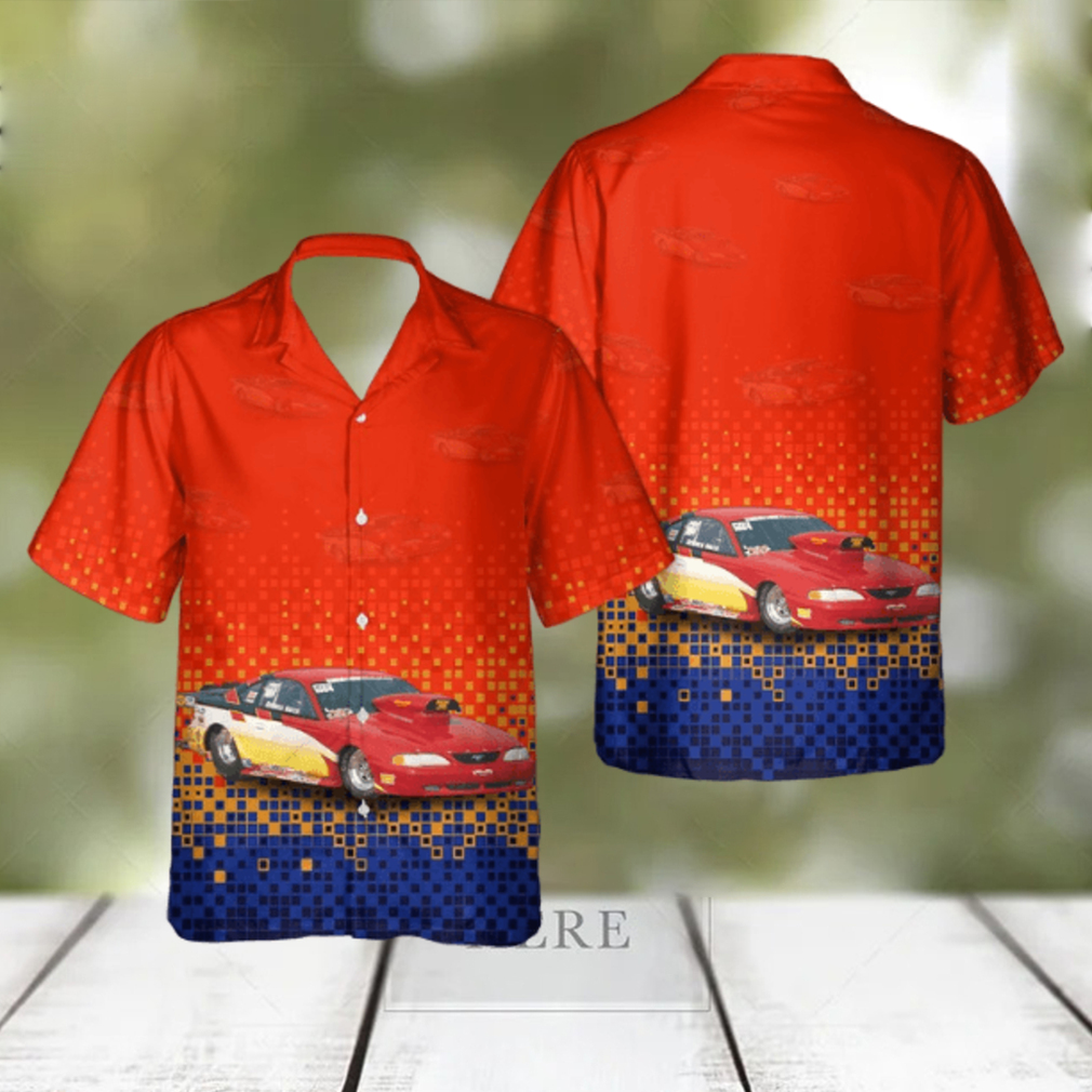 1994 Mustang Drag Car Hawaiian Shirt 1994 Mustang Drag Car Hawaiian Shirt