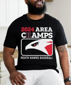 2024 Area Champs Heath hawks Baseball Shirt