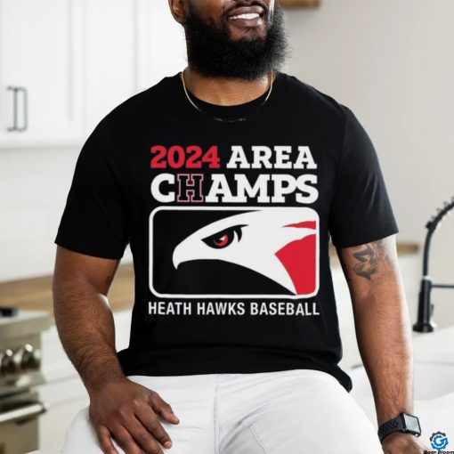 2024 Area Champs Heath hawks Baseball Shirt