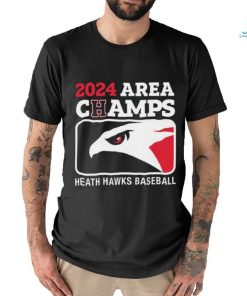 2024 Area Champs Heath hawks Baseball Shirt
