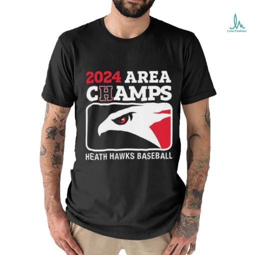 2024 Area Champs Heath hawks Baseball Shirt