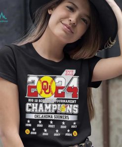 2024 Big 12 Softball Tournament Champions Oklahoma Sooners NCAA T Shirt