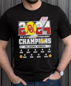 2024 Big 12 Softball Tournament Champions Oklahoma Sooners NCAA T Shirt