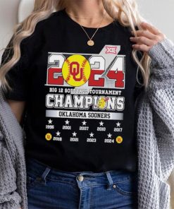 2024 Big 12 Softball Tournament Champions Oklahoma Sooners NCAA T Shirt