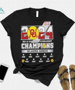 2024 Big 12 Softball Tournament Champions Oklahoma Sooners NCAA T Shirt