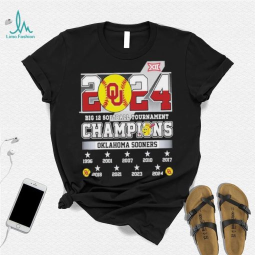 2024 Big 12 Softball Tournament Champions Oklahoma Sooners NCAA T Shirt