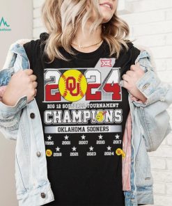 2024 Big 12 Softball Tournament Champions Oklahoma Sooners NCAA T Shirt