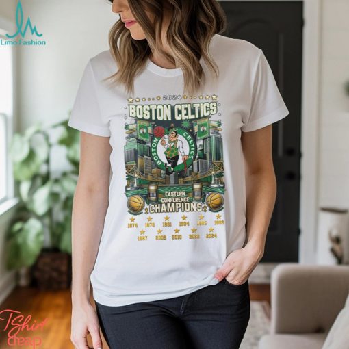 2024 Boston Celtics Basketball Eastern Conference Champions T Shirt