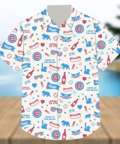 2024 Chicago Cubs Red White & Cubbie Blue Hawaiian Shirt