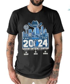 2024 Dallas Mavericks Skyline Western Conference Champions 3 Times 2006 2011 2024 T Shirt