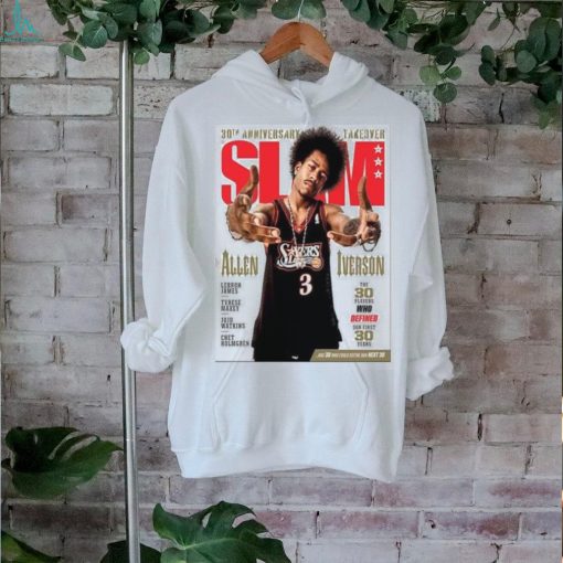 30th anniversary takeover slam 248 magazine allen iverson the 30 players who defined our first 30 years home decor poster shirt