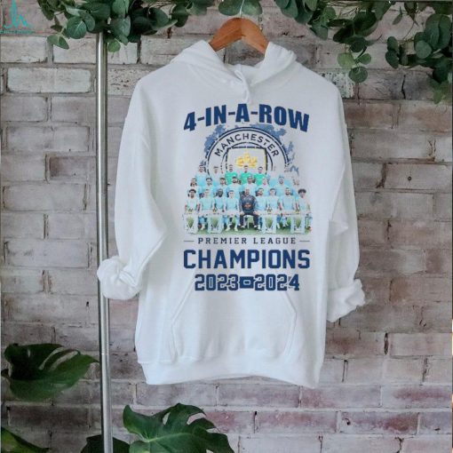4 In A Row Manchester City Premier League Champions 2023 2024 shirt
