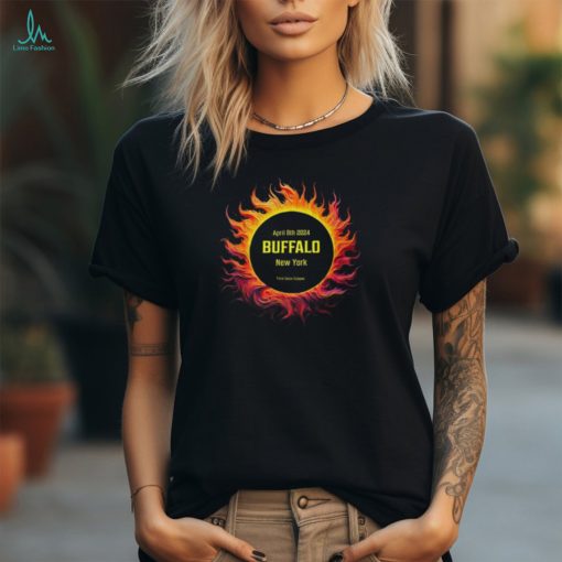 40824 Total Solar Eclipse 2024 Buffalo York T Shirt