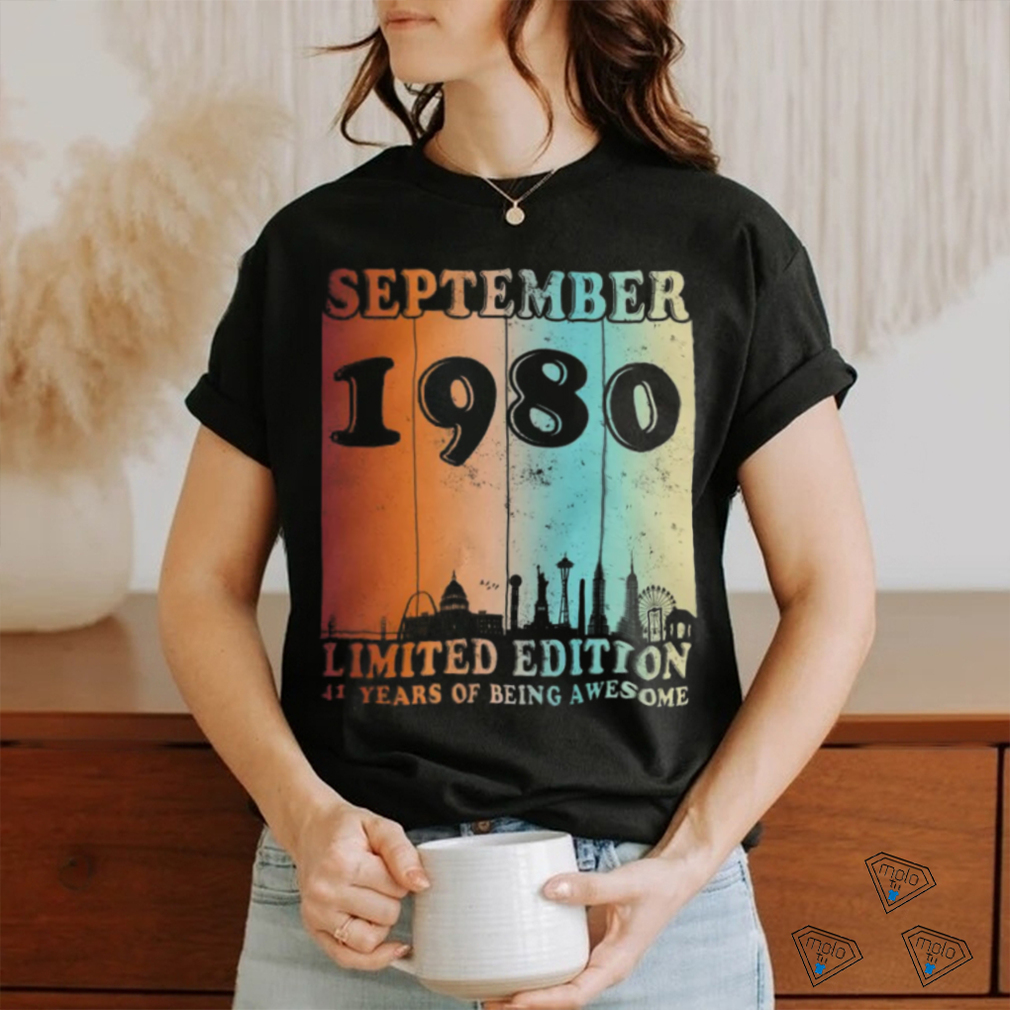41 Year Old September 1980 Limited Edition 41st Birthday shirt 41 Year Old September 1980 Limited Edition 41st Birthday shirt