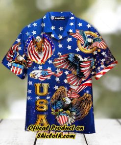 4Th Of July Independence Day Eagles Trendy Hawaiian Shirt