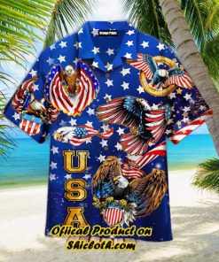 4Th Of July Independence Day Eagles Trendy Hawaiian Shirt