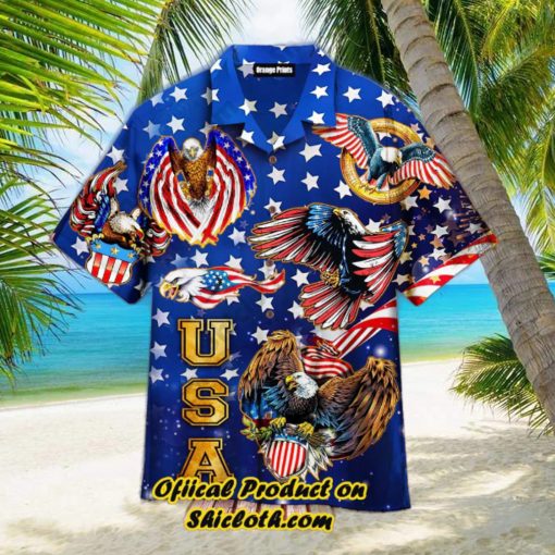 4Th Of July Independence Day Eagles Trendy Hawaiian Shirt