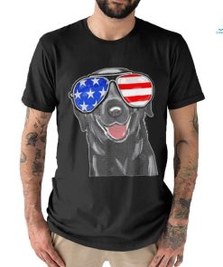 4th Of July Funny Black Lab Dog American Shirt