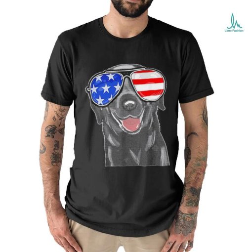 4th Of July Funny Black Lab Dog American Shirt