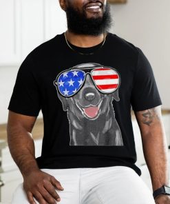 4th Of July Funny Black Lab Dog American Shirt