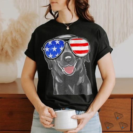 4th Of July Funny Black Lab Dog American Shirt