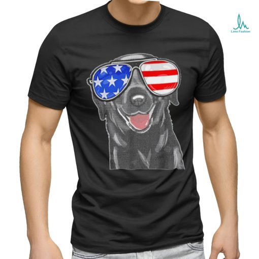 4th Of July Funny Black Lab Dog American Shirt