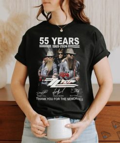 55 Years 1969 2024 Zz Top Thank You For The Memories T Shirt