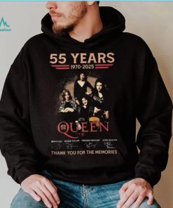 55 Years 1970 2025 Queen Thank You For The Memories Signatures T Shirt