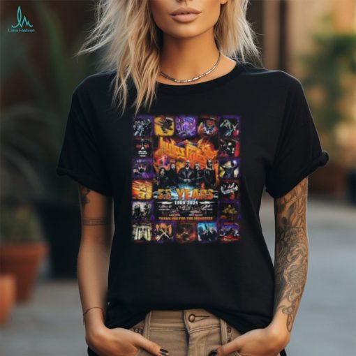 55 Years Of Judas Priest Rock Band 1969 2024 Thank You T Shirt
