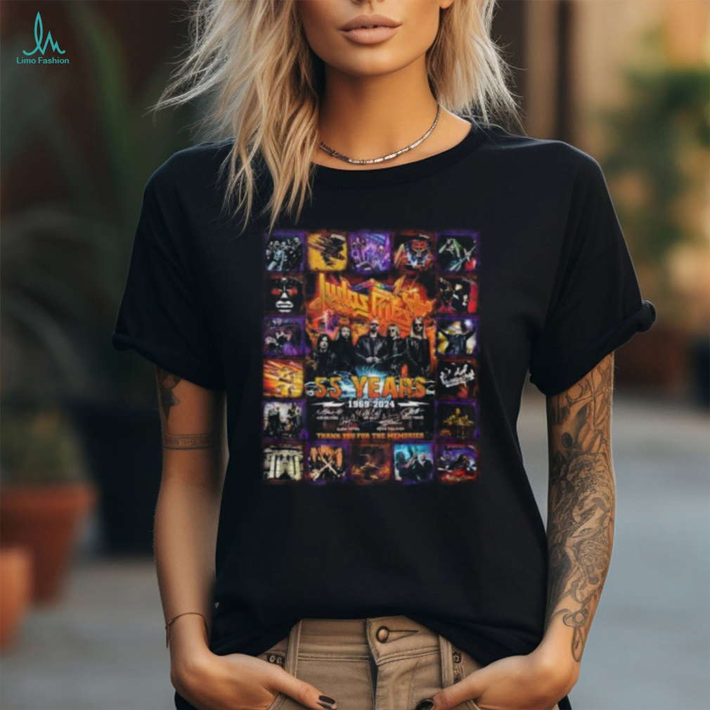 55 Years Of Judas Priest Rock Band 1969 2024 Thank You T Shirt 55 Years Of Judas Priest Rock Band 1969 2024 Thank You T Shirt