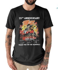 55th Anniversary Zz Top 1969 2024 Thank You For The Memories Signatures T shirt