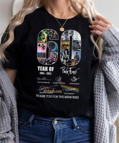 60 Years Of 1965 2025 Pink Floyd Thank You For The Memories T Shirt