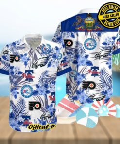 76Ers Phillies Philadelphia Eagles Hawaiian Shirt Best Beach Gift