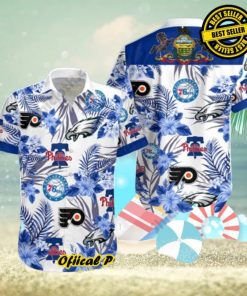 76Ers Phillies Philadelphia Eagles Hawaiian Shirt Best Beach Gift