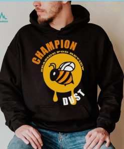 A Bee champion seaside pod review dust logo shirt