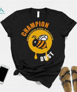 A Bee champion seaside pod review dust logo shirt