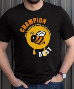 A Bee champion seaside pod review dust logo shirt