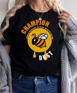 A Bee champion seaside pod review dust logo shirt