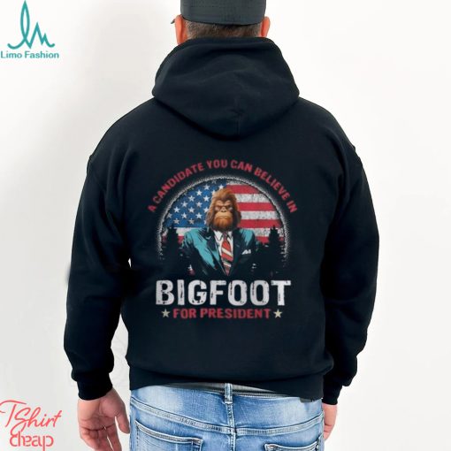 A Candidate You Can Believe In Bigfoot For President 2024 Vintage T Shirt