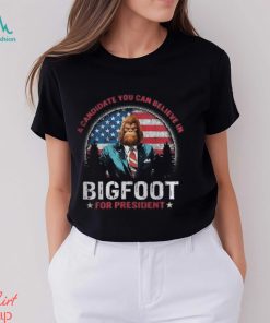 A Candidate You Can Believe In Bigfoot For President 2024 Vintage T Shirt