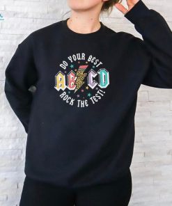 ABCD Do Your Best Rock The Test Teacher T Shirt