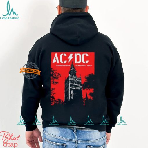 AC DC Tour Poster In Seville Spain At La Cartuja Stadium On May 29 2024 Classic T Shirt