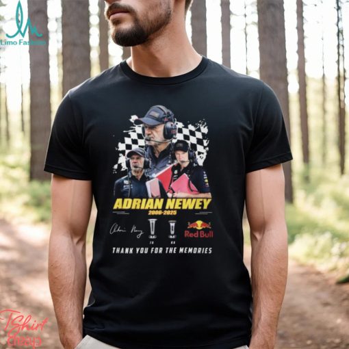 Adrian Newey 2006 2025 Thank You For The Memories T Shirt