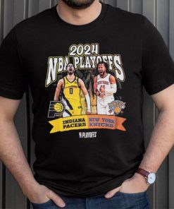 Adult Indiana Pacers 2024 NBA Playoffs Round 2 Player Matchup T shirt