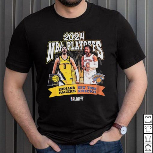 Adult Indiana Pacers 2024 NBA Playoffs Round 2 Player Matchup T shirt